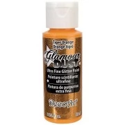 Tiger Orange Glamour Dust Ultra Fine Glitter Paint 2oz.
